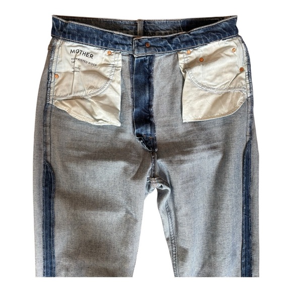 Mother Denim - The High Waisted Rider Skimp in Cowboys Don't Cry - Picture 4 of 11